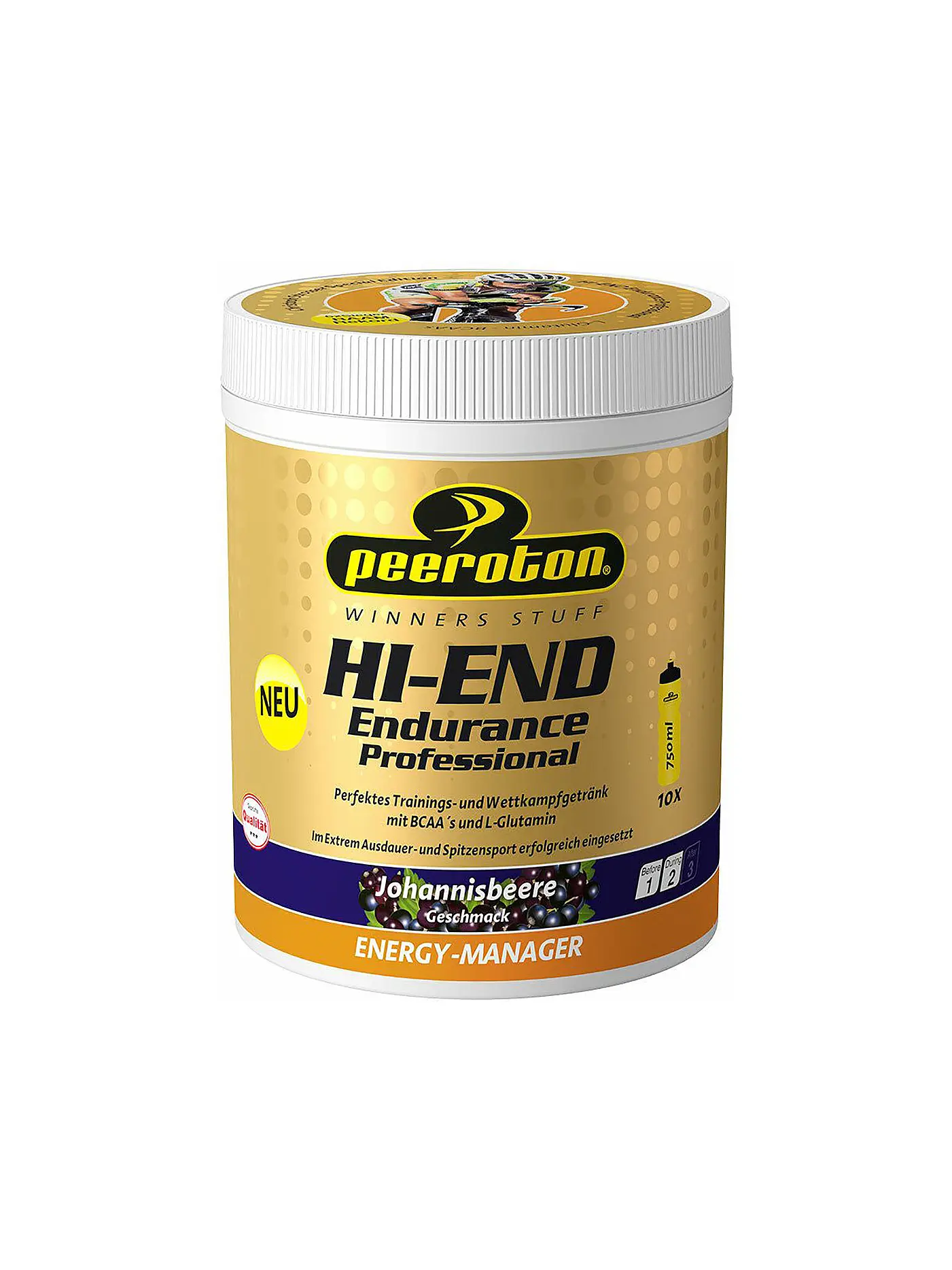 PEEROTON | Hi-End Endurance Energy Drink Professional Pfirsich 600g Christoph Strasser - Special Edition | bunt
